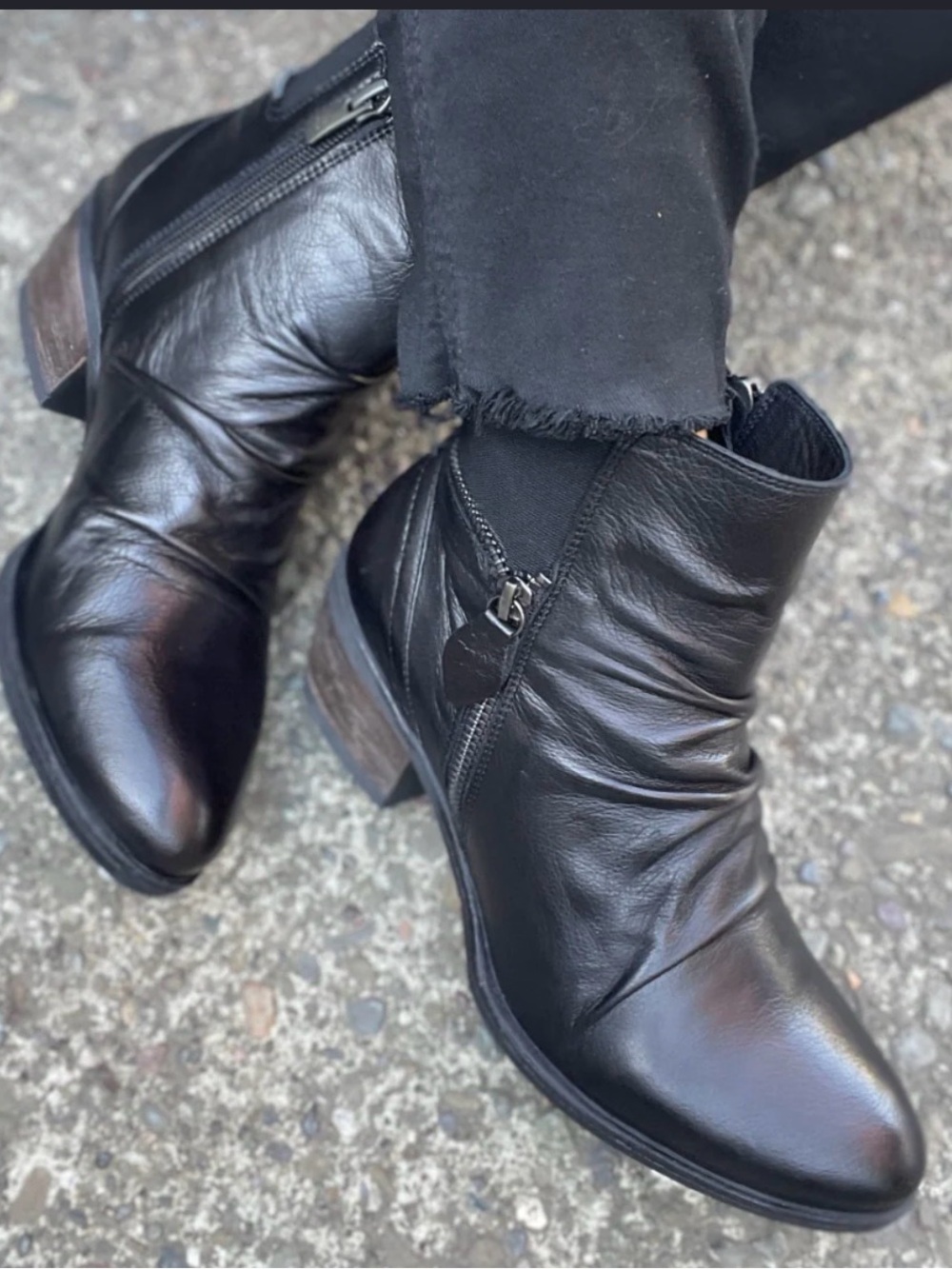 Baretraps Women's Black Ankle Boots - Sleek Studs and Zip Closure